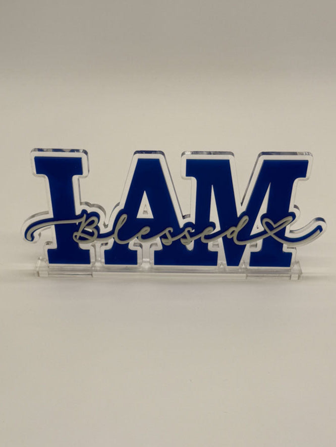 "I Am Blessed" 4" X 6" Desk Ornament