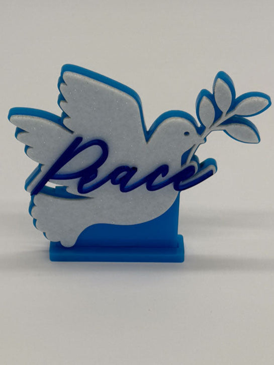 "Peace" 4" X 4" Desk Ornament