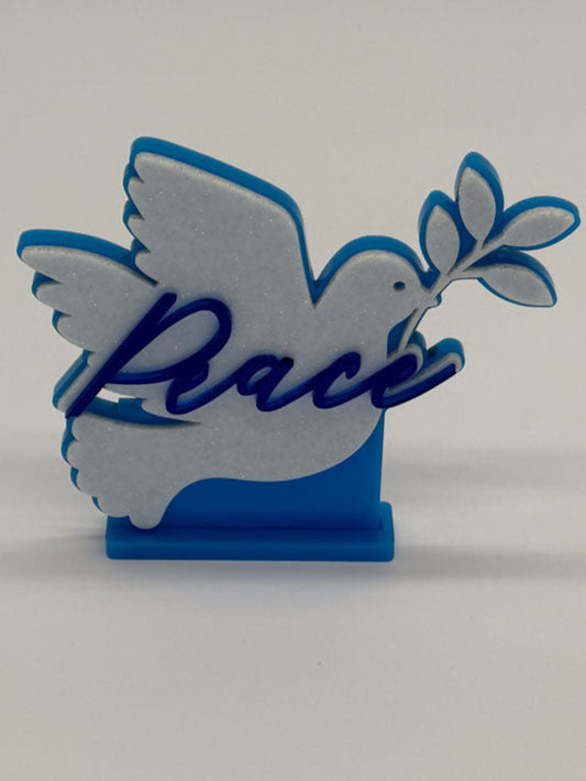 "Peace" 4" X 4" Desk Ornament