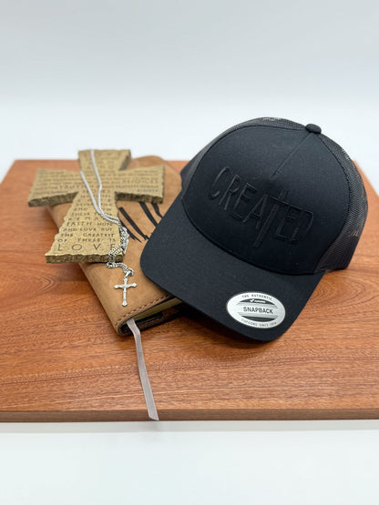 "Created With A Purpose" Embroidered Hat - GOdCREATEd