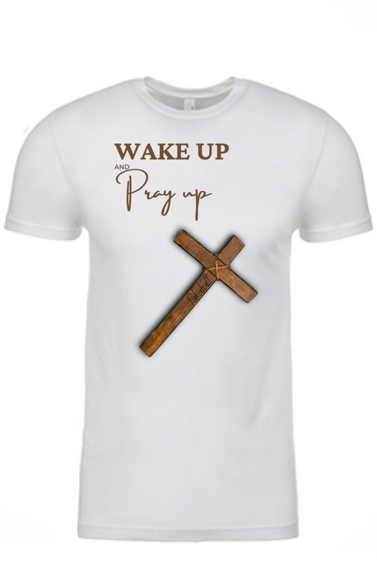 Wake Up/Pray Up Printed T-Shirt