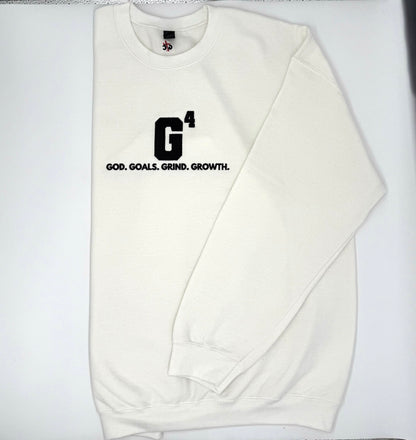 G4 God. Goals. Grind. Growth. Embroidered. Sweatshirt.