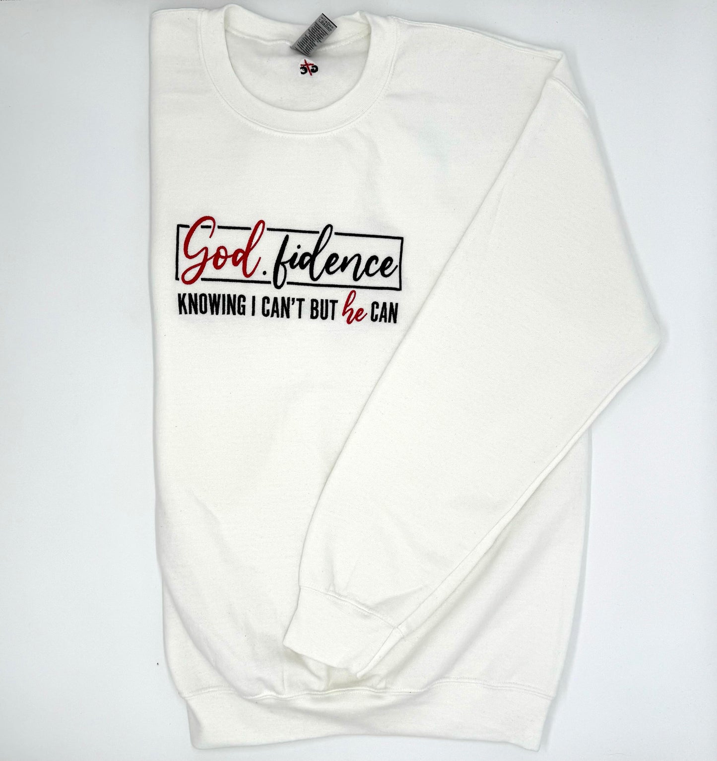 God-fidence Embroidered Sweatshirt