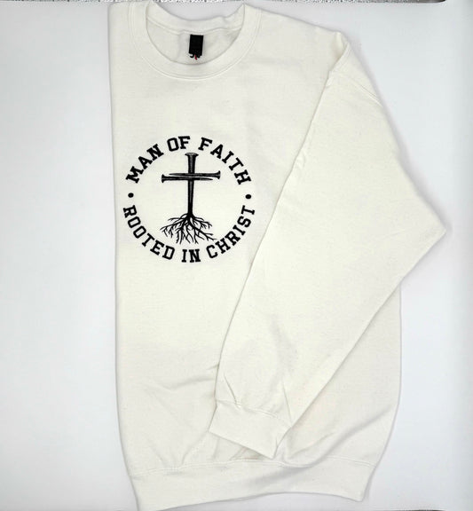 Man of Faith Embroidered Sweatshirt